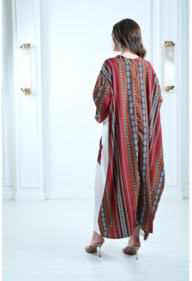 جلابية طويلة بنمط جيوب