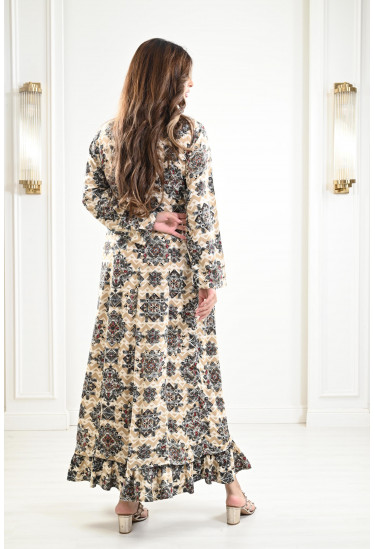 جلابية مُزينة بطباعات 