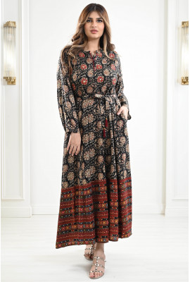 جلابية ملونة طويلة