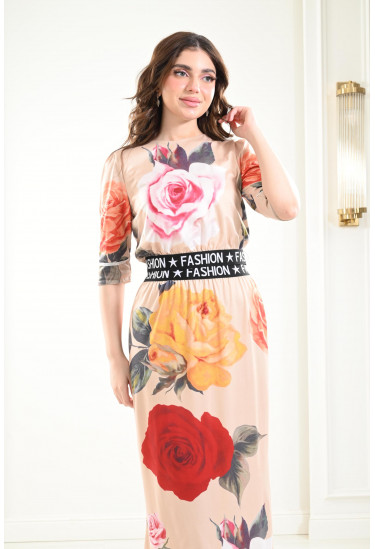 فساتين ميدي مطبوعة