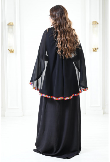 جلابية بكاب مطرز