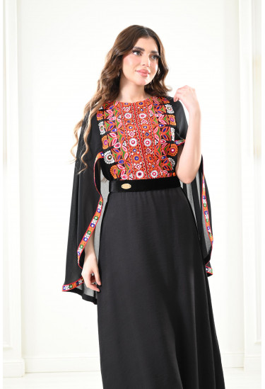 جلابية بكاب مطرز