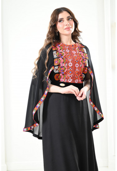 جلابية بكاب مطرز