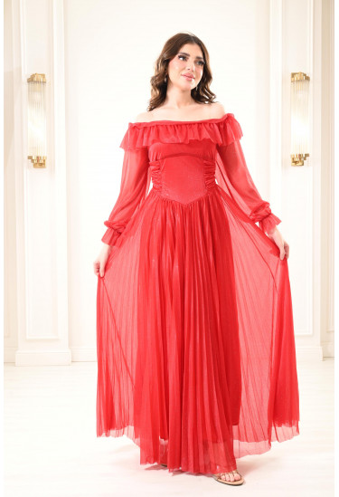 فستان تل سهرة أوف شولدر