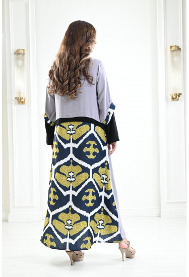 جلابيه كتان طويلة مطرزة جلابيه كتان طويلة مطرزة