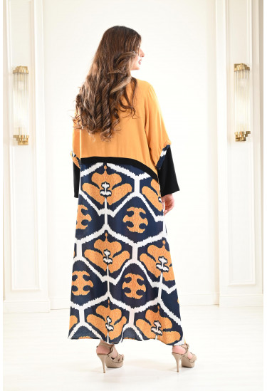 جلابيه كتان طويلة مطرزة جلابيه كتان طويلة مطرزة