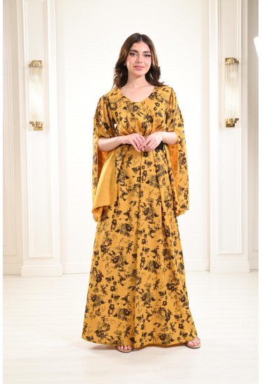 فستان ذو اكمام طويلة مفتوحة فستان ذو اكمام طويلة مفتوحة