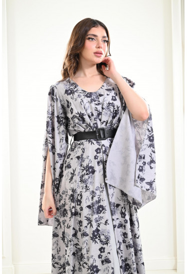 فستان ذو اكمام طويلة مفتوحة فستان ذو اكمام طويلة مفتوحة