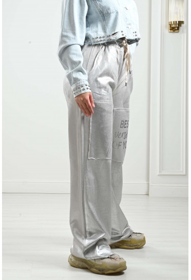 بنطلون بنسيج لامع بنطلون بنسيج لامع