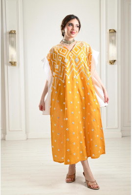 جلابية ملونة طويلة