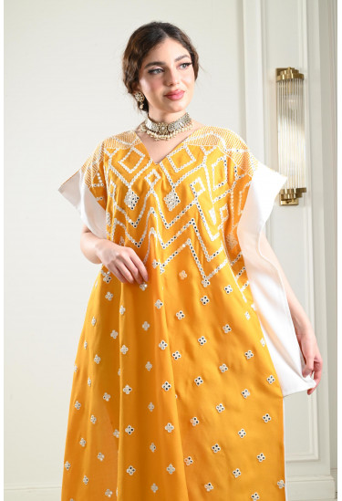 جلابية ملونة طويلة جلابية ملونة طويلة