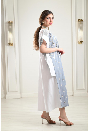 جلابية ملونة طويلة جلابية ملونة طويلة