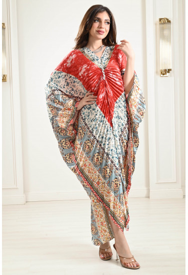 جلابية بيليسية بنقوشات ملونة جلابية بيليسية بنقوشات ملونة