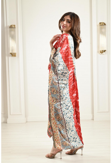 جلابية بيليسية بنقوشات ملونة جلابية بيليسية بنقوشات ملونة