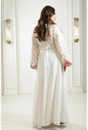 جلابية مغربي فاخرة مطرزة