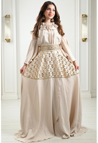 جلابية فخمة بأكمام كلوش