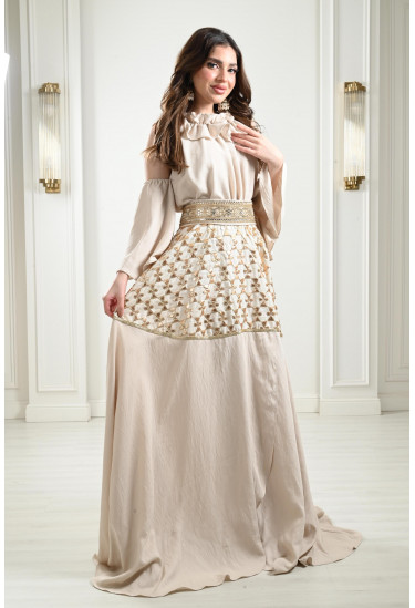 جلابية فخمة بأكمام كلوش