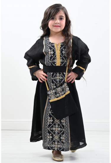 جلابية أطفال مطرزة مقاس صغير