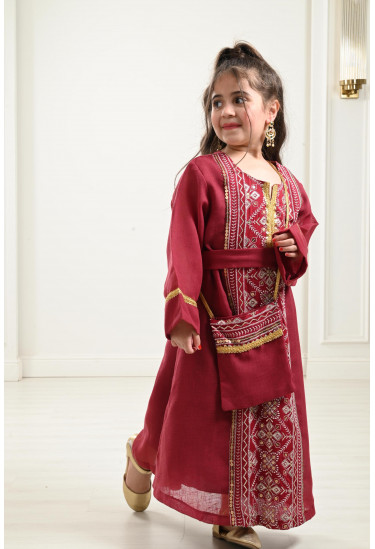 جلابية أطفال مطرزة مقاس صغير