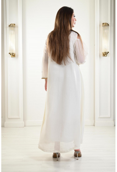 جلابية سعودية من الكتان