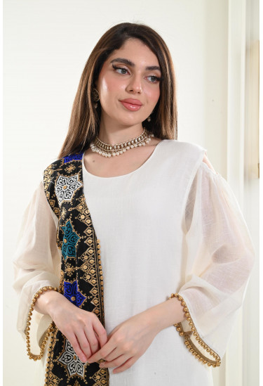 جلابية سعودية من الكتان