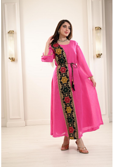 جلابية سعودية من الكتان