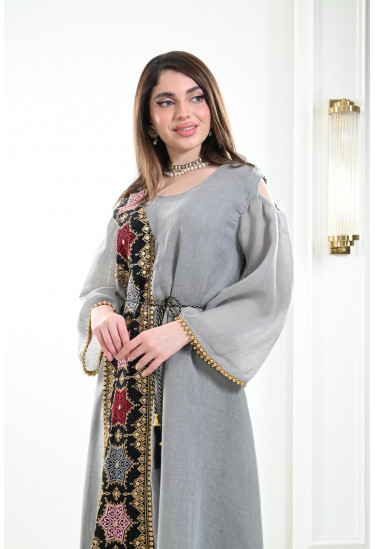 جلابية سعودية من الكتان