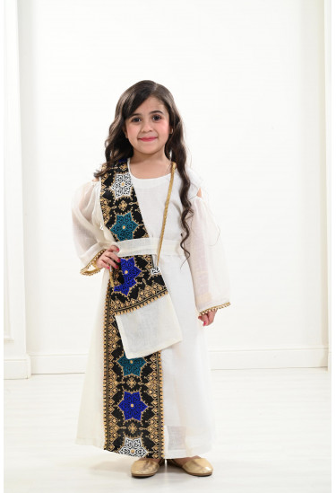 جلابية كتان مقاس أطفال كبيرة جلابية كتان مقاس أطفال كبيرة