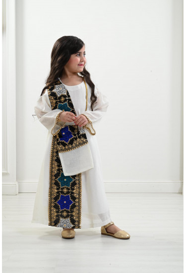 جلابية كتان مقاس أطفال كبيرة جلابية كتان مقاس أطفال كبيرة