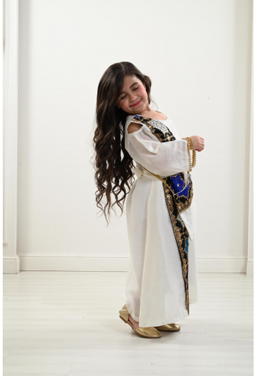 جلابية كتان مقاس أطفال كبيرة جلابية كتان مقاس أطفال كبيرة