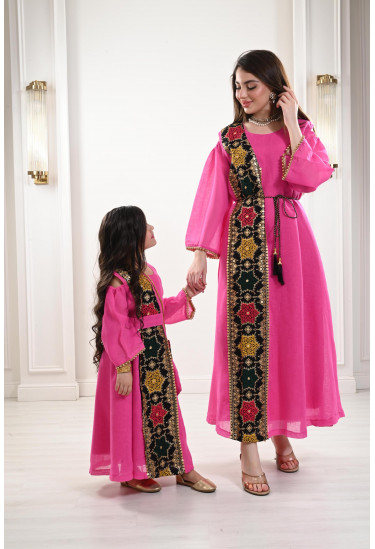 جلابية كتان مقاس أطفال كبيرة جلابية كتان مقاس أطفال كبيرة