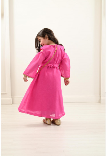 جلابية كتان مقاس أطفال كبيرة جلابية كتان مقاس أطفال كبيرة