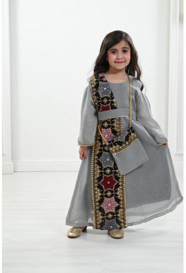 جلابية كتان مقاس أطفال كبيرة جلابية كتان مقاس أطفال كبيرة