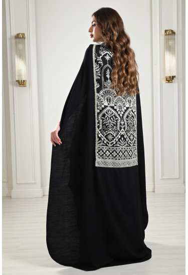 جلابية فخمة بأكمام مفتوحه