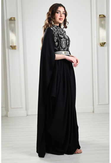 جلابية فخمة بأكمام مفتوحه