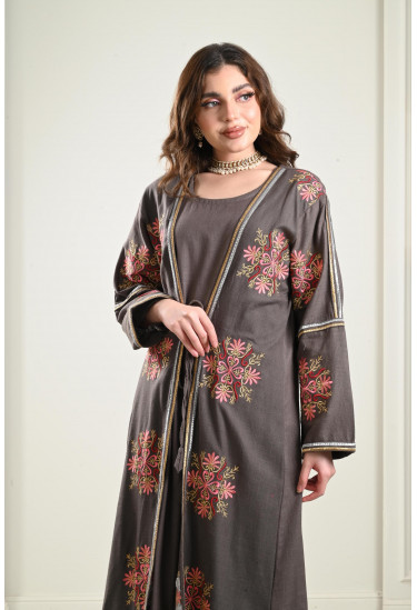 جلابية - 2 قطعة مطرزة جلابية - 2 قطعة مطرزة