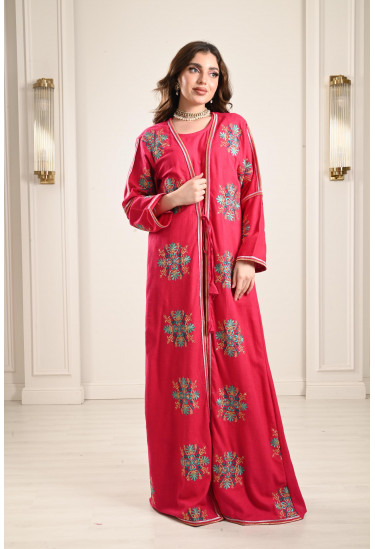 جلابية - 2 قطعة مطرزة جلابية - 2 قطعة مطرزة