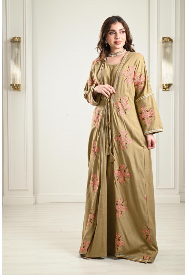 جلابية - 2 قطعة مطرزة جلابية - 2 قطعة مطرزة