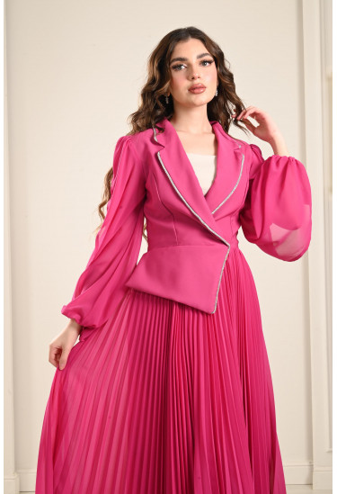 فستان ميدي بنمط البيليسية