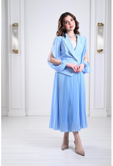 فستان ميدي بنمط البيليسية