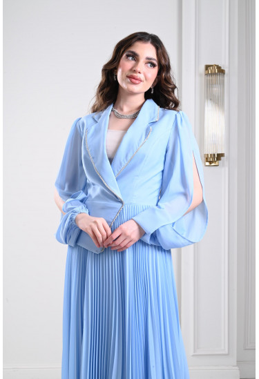 فستان ميدي بنمط البيليسية