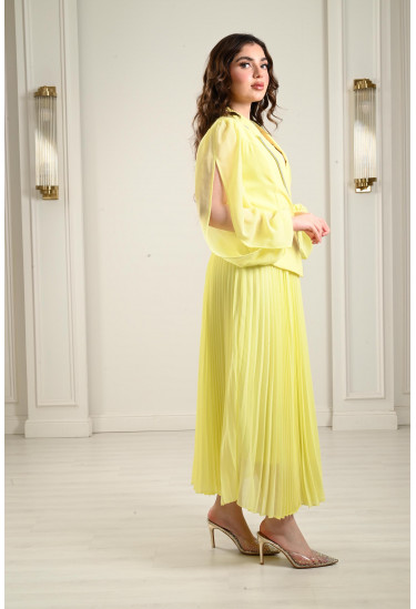 فستان ميدي بنمط البيليسية