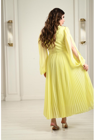 فستان ميدي بنمط البيليسية