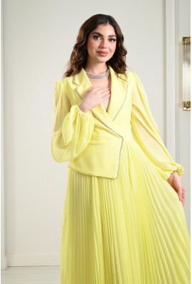 فستان ميدي بنمط البيليسية