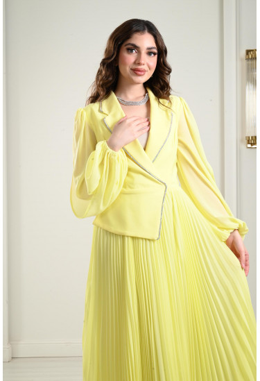 فستان ميدي بنمط البيليسية