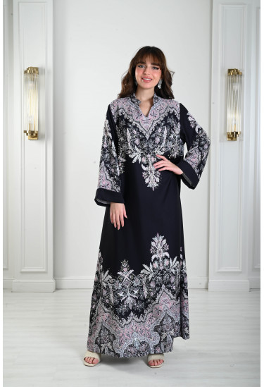 جلابيه بنقوش وزخارف رائعه