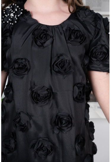 فستان بناتي زهور بارزه مقاسات كبيرة