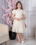 فستان بناتي تطريز زهور فستان بناتي تطريز زهور