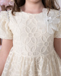 فستان بناتي تطريز زهور فستان بناتي تطريز زهور