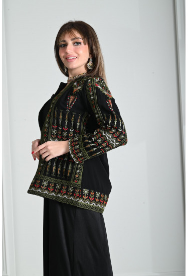 جاكت  نسائي تطريز تراثي